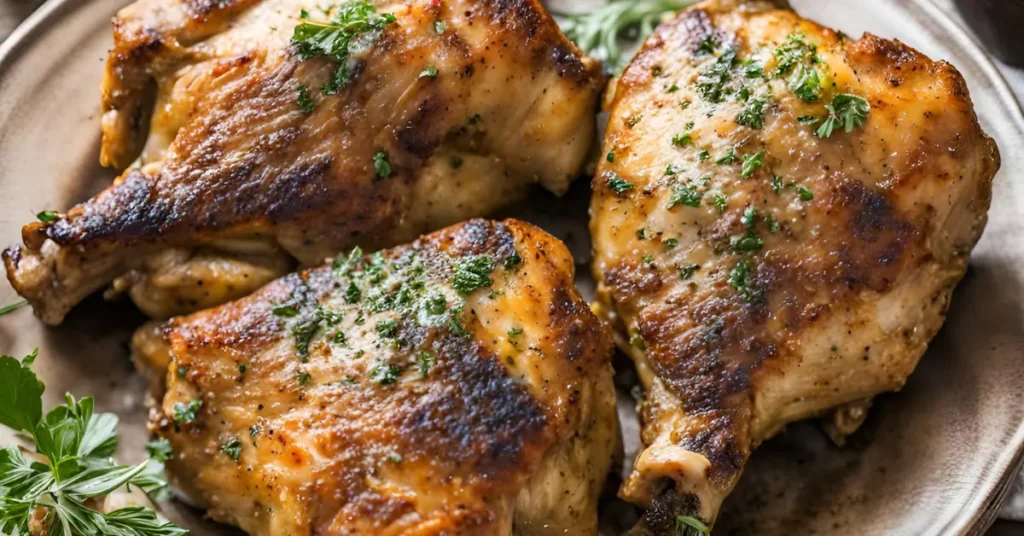 Baked gluten-free chicken thighs